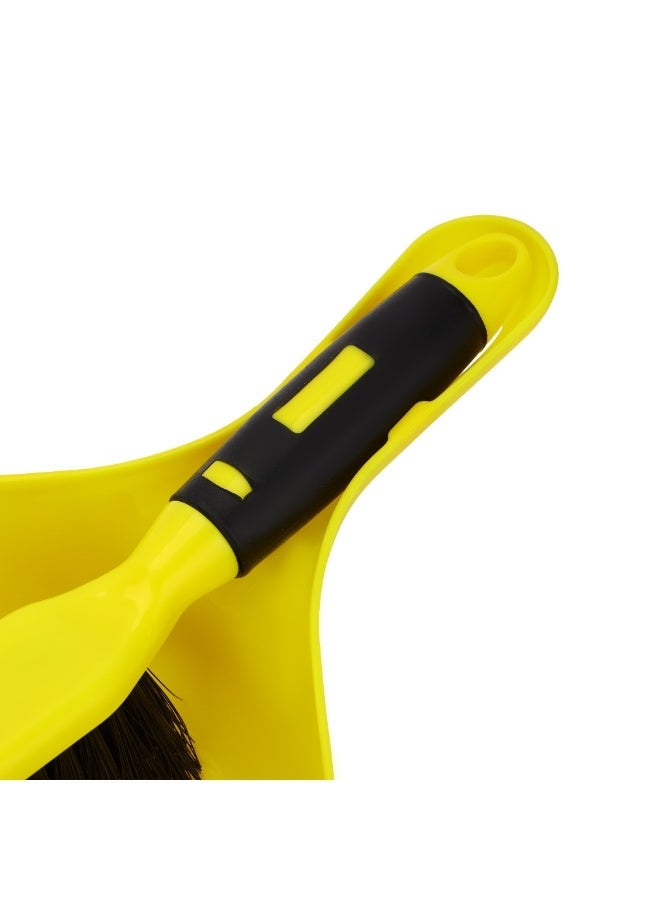 Royalford Cleaning Brush Set | Includes Dust Pan, Floor, Hard Floors and Sink Brushes, Durable Split Bristles, Comfortable Grip, Multi-Purpose Tool | Ideal for Home | Multicolour | RF13045 - Image 3